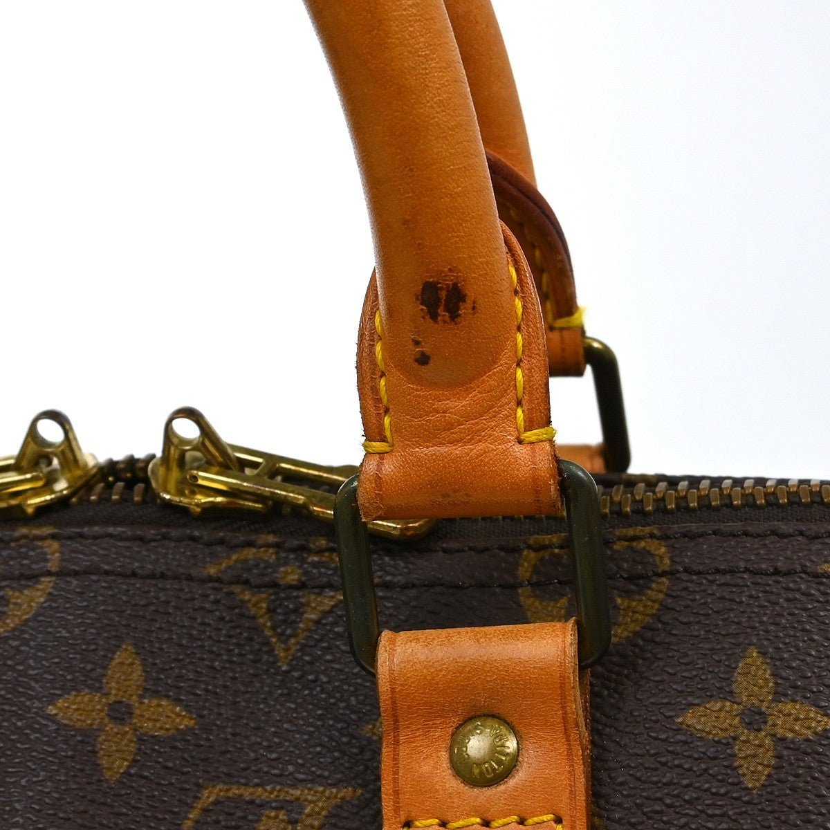 Louis Vuitton Keepall Bag Monogram Canvas Brown Canvas Travel Bag Bag (Pre-Owned)