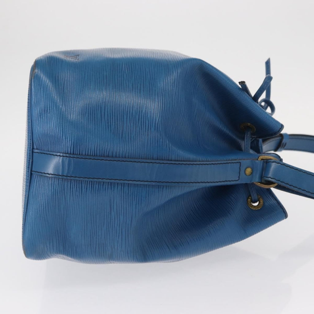 Louis Vuitton Petit Noe Handbag Epi Leather Blue Leather Shoulder Bag Bag (Pre-Owned)