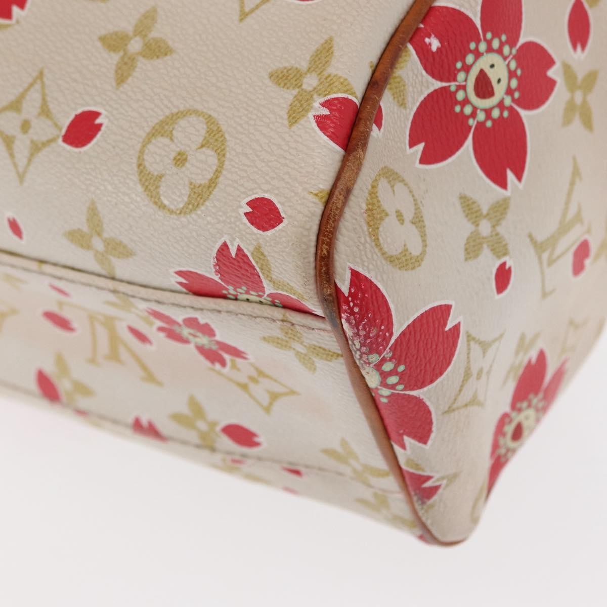 Louis Vuitton Retro Bag Limited Edition Cherry Blossom Monogram White Canvas Handbag (Pre-Owned)