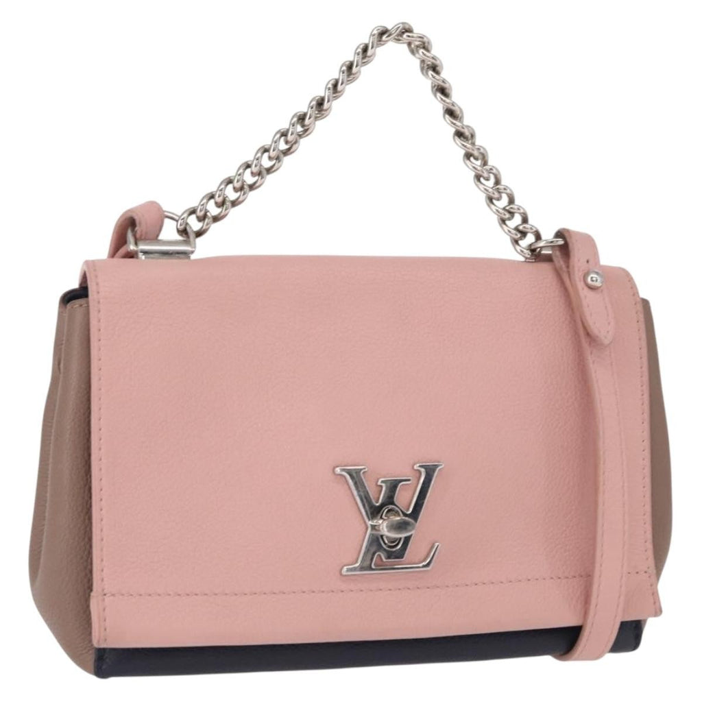 Louis Vuitton Lockme Ii Handbag Leather Pink Leather Shoulder Bag Bag (Pre-Owned)
