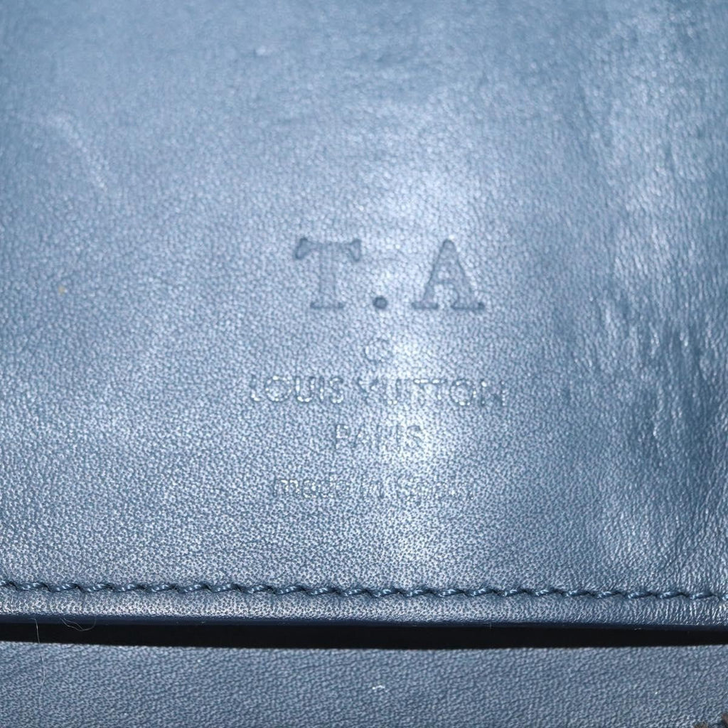 Louis Vuitton Zippy Wallet Vertical Damier Infini Leather Navy Leather Wallets Accessory (Pre-Owned)