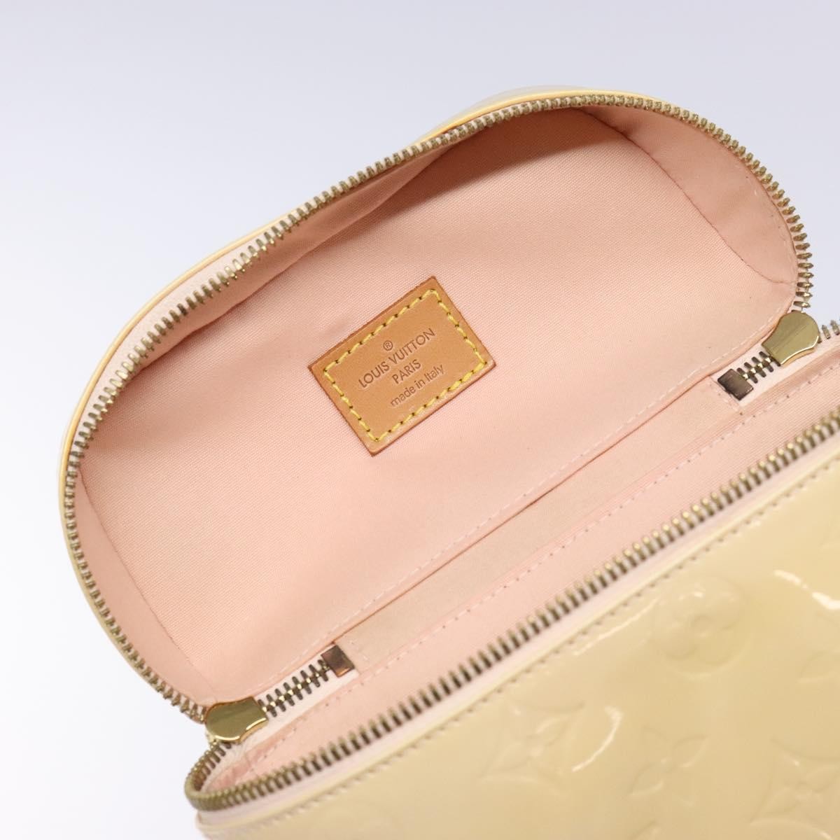 Louis Vuitton Sullivan Handbag Monogram Vernis Beige Patent_Leather Bag (Pre-Owned)