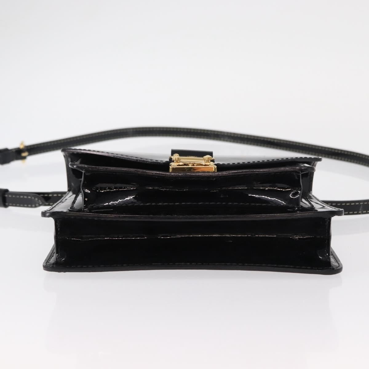 Louis Vuitton Monceau Handbag Vernis Black Patent_Leather Handbag (Pre-Owned)