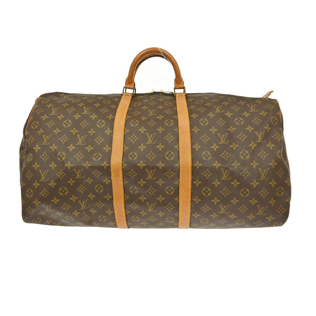 Louis Vuitton Keepall Bag Monogram Canvas Brown Canvas Travel Bag Bag (Pre-Owned)