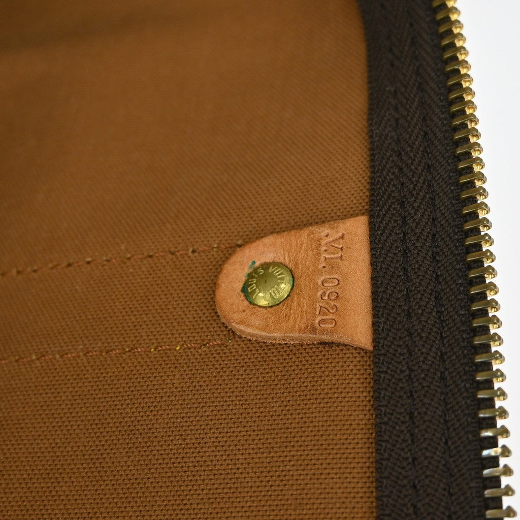 Louis Vuitton Keepall Bandouliere Bag Monogram Canvas Brown Canvas Travel Bag Bag (Pre-Owned)