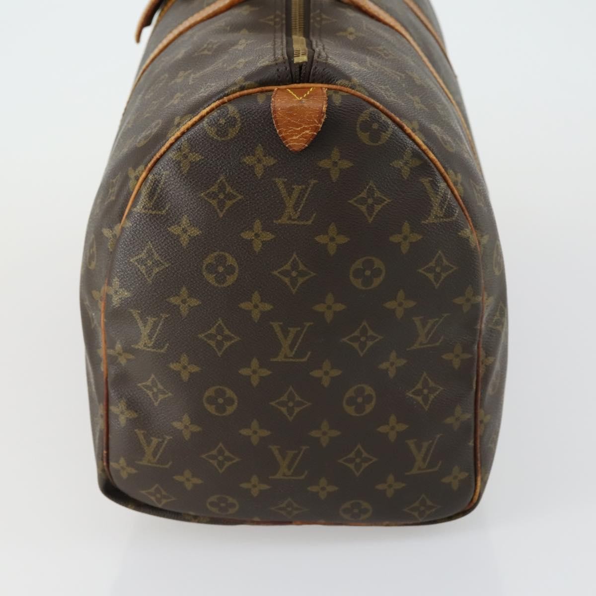 Louis Vuitton Keepall Bag Monogram Canvas Brown Canvas Travel Bag Bag (Pre-Owned)