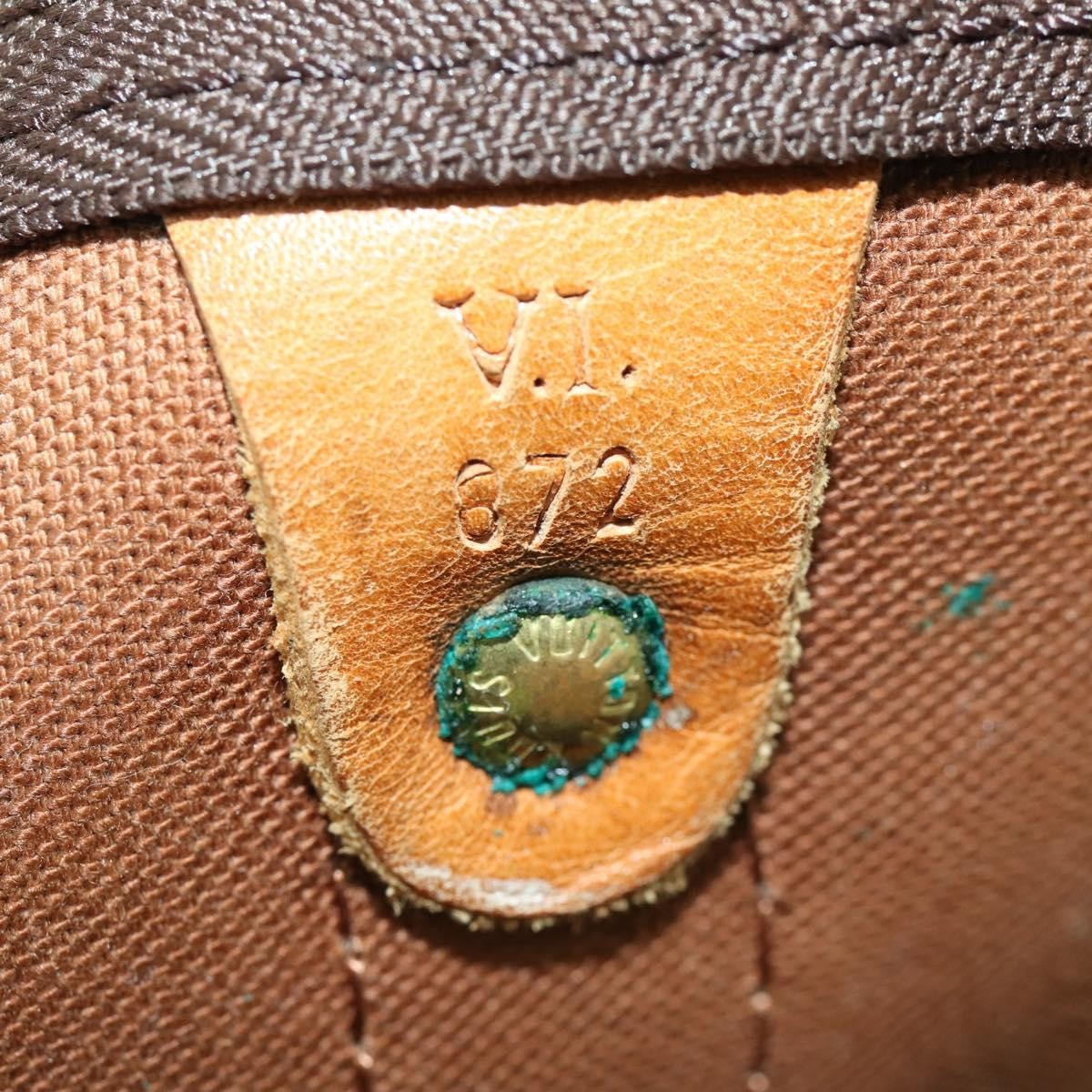 Louis Vuitton Keepall Bag Monogram Canvas Brown Canvas Travel Bag Bag (Pre-Owned)