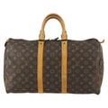 Louis Vuitton Keepall Bag Monogram Canvas Brown Canvas Travel Bag Bag (Pre-Owned)