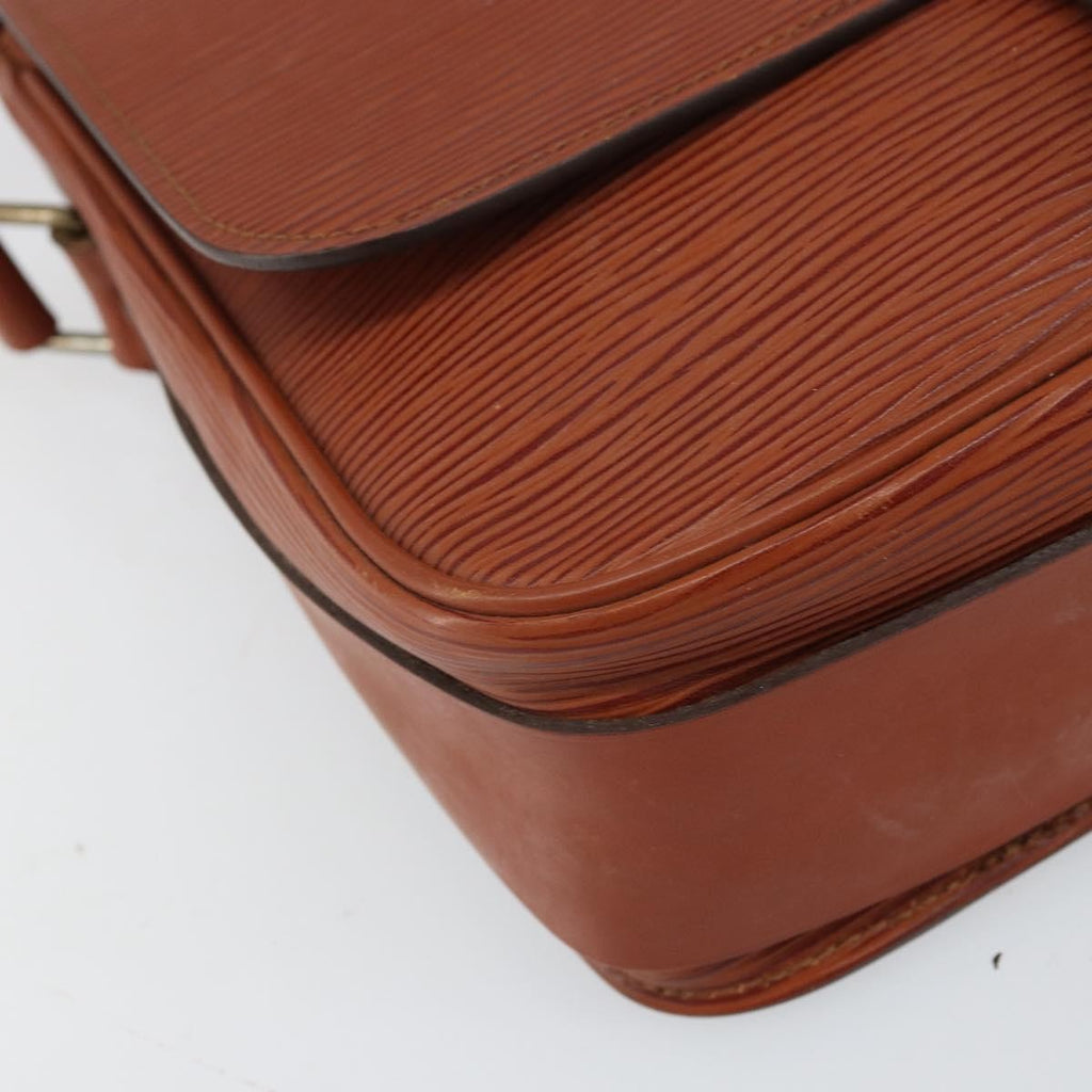 Louis Vuitton Cartouchiere Handbag Epi Leather Brown Leather Shoulder Bag Bag (Pre-Owned)