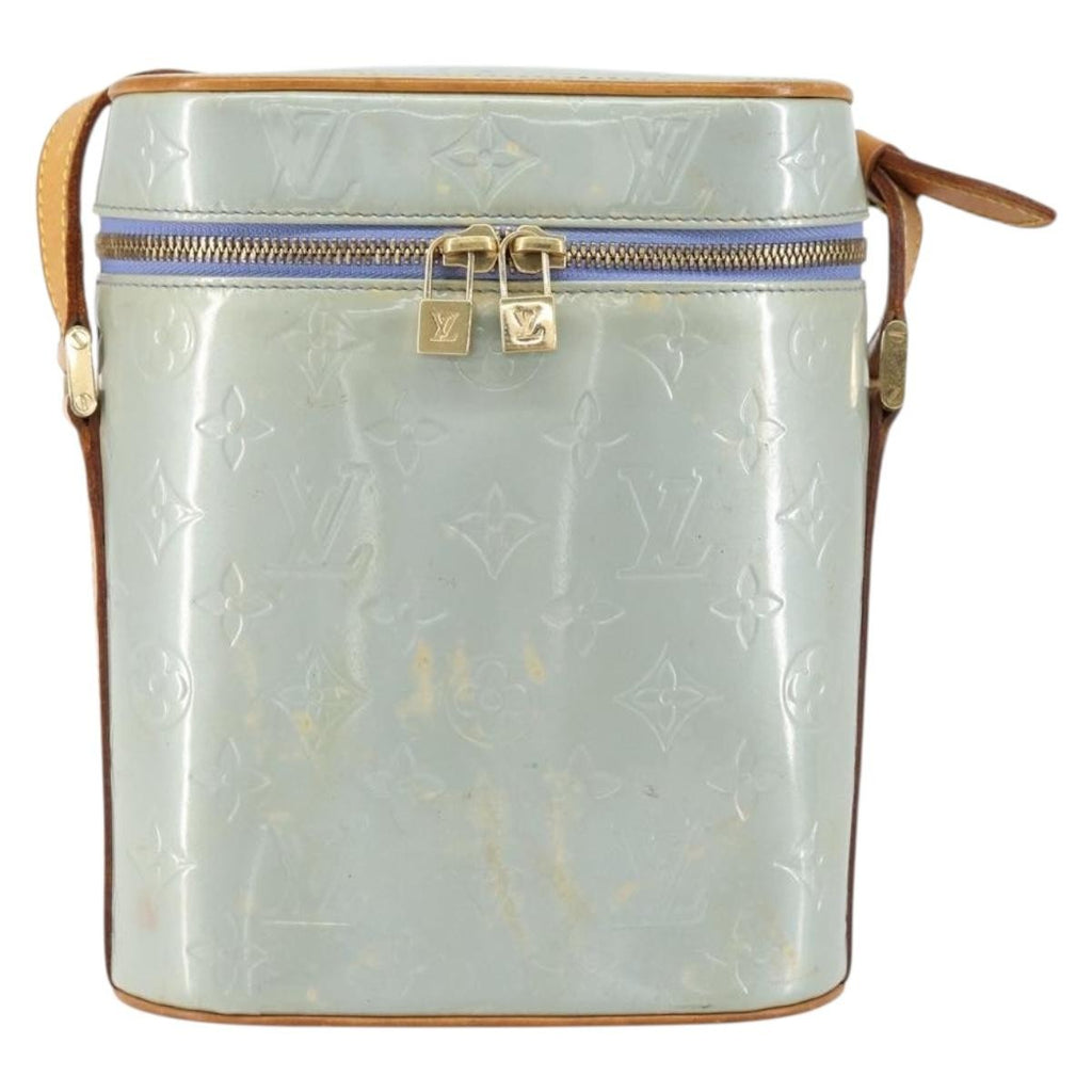 Louis Vuitton Sullivan Handbag Monogram Vernis Gray Patent_Leather Shoulder Bag Bag (Pre-Owned)