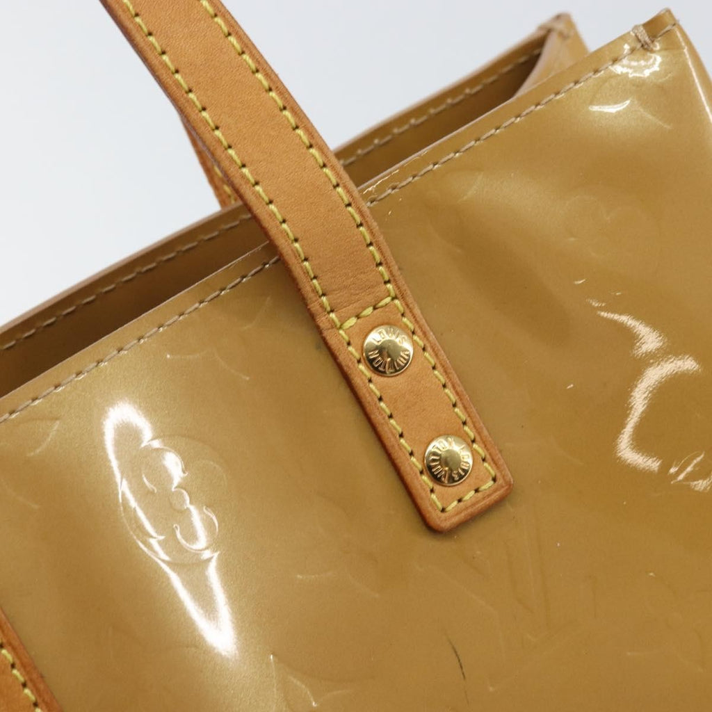 Louis Vuitton Reade Handbag Monogram Vernis Beige Patent_Leather Handbag (Pre-Owned)