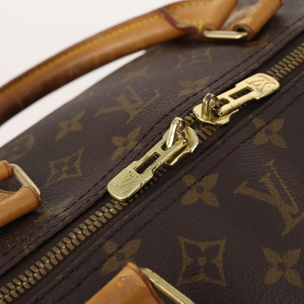 Louis Vuitton Keepall Bag Monogram Canvas Brown Canvas Travel Bag Bag (Pre-Owned)