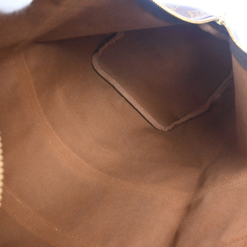 Louis Vuitton Keepall Bag Monogram Canvas Brown Canvas Travel Bag Bag (Pre-Owned)