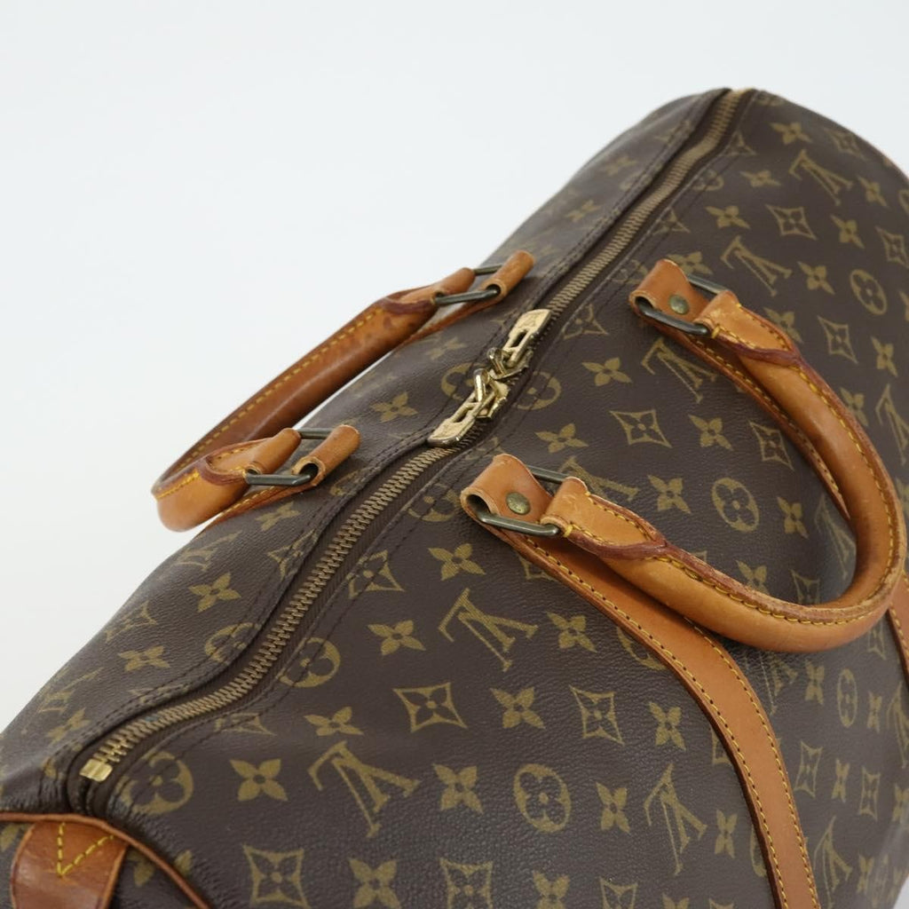 Louis Vuitton Keepall Bag Monogram Canvas Brown Canvas Travel Bag Bag (Pre-Owned)
