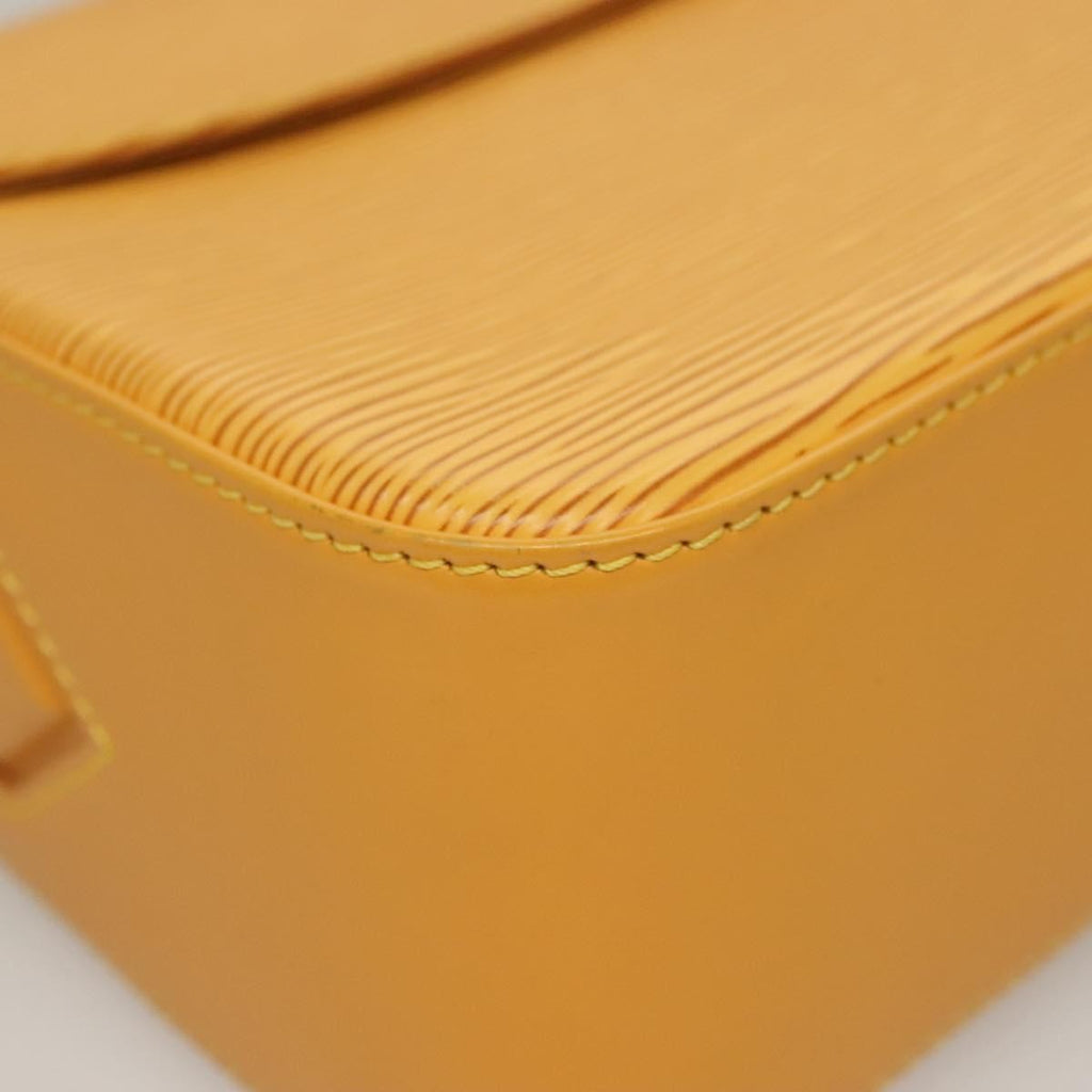 Louis Vuitton Buci Handbag Epi Leather Yellow Leather Shoulder Bag Bag (Pre-Owned)