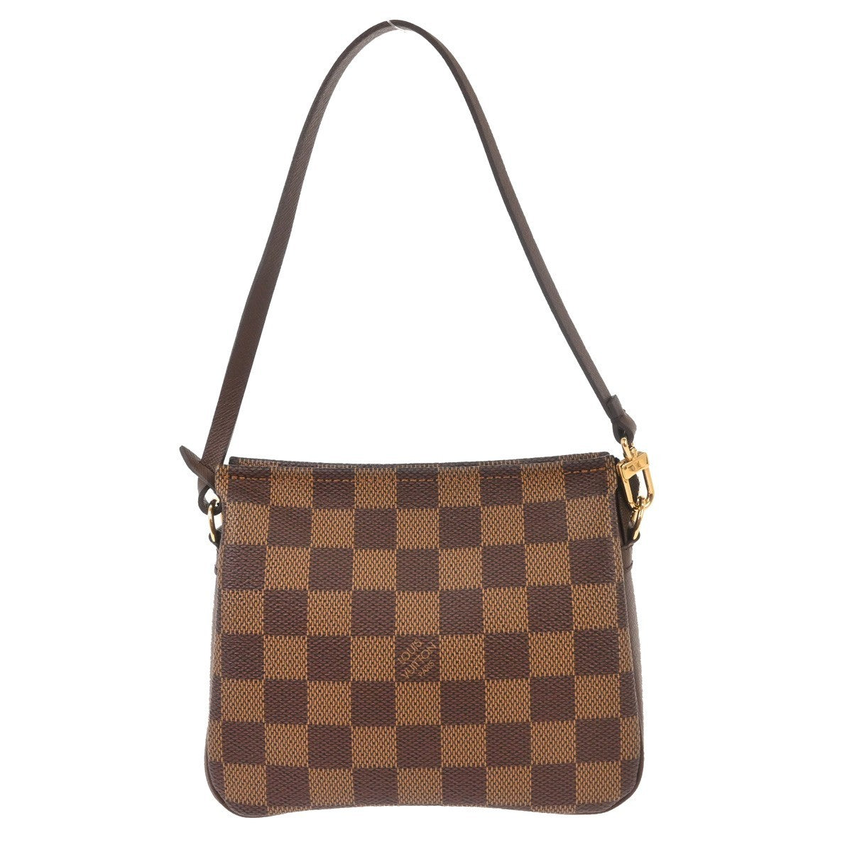 Louis Vuitton Trousse Make Up Bag Damier Brown Canvas Shoulder Bag Bag (Pre-Owned)