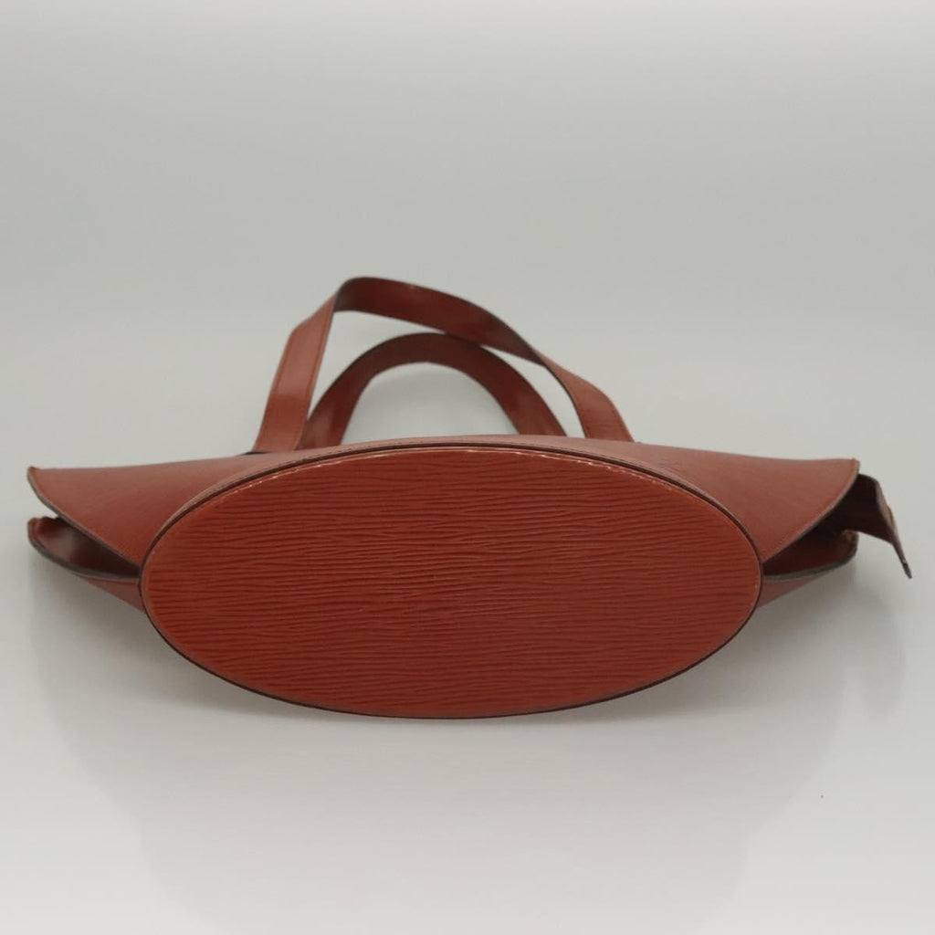 Louis Vuitton Saint Jacques Handbag Epi Leather Brown Leather Handbag (Pre-Owned)