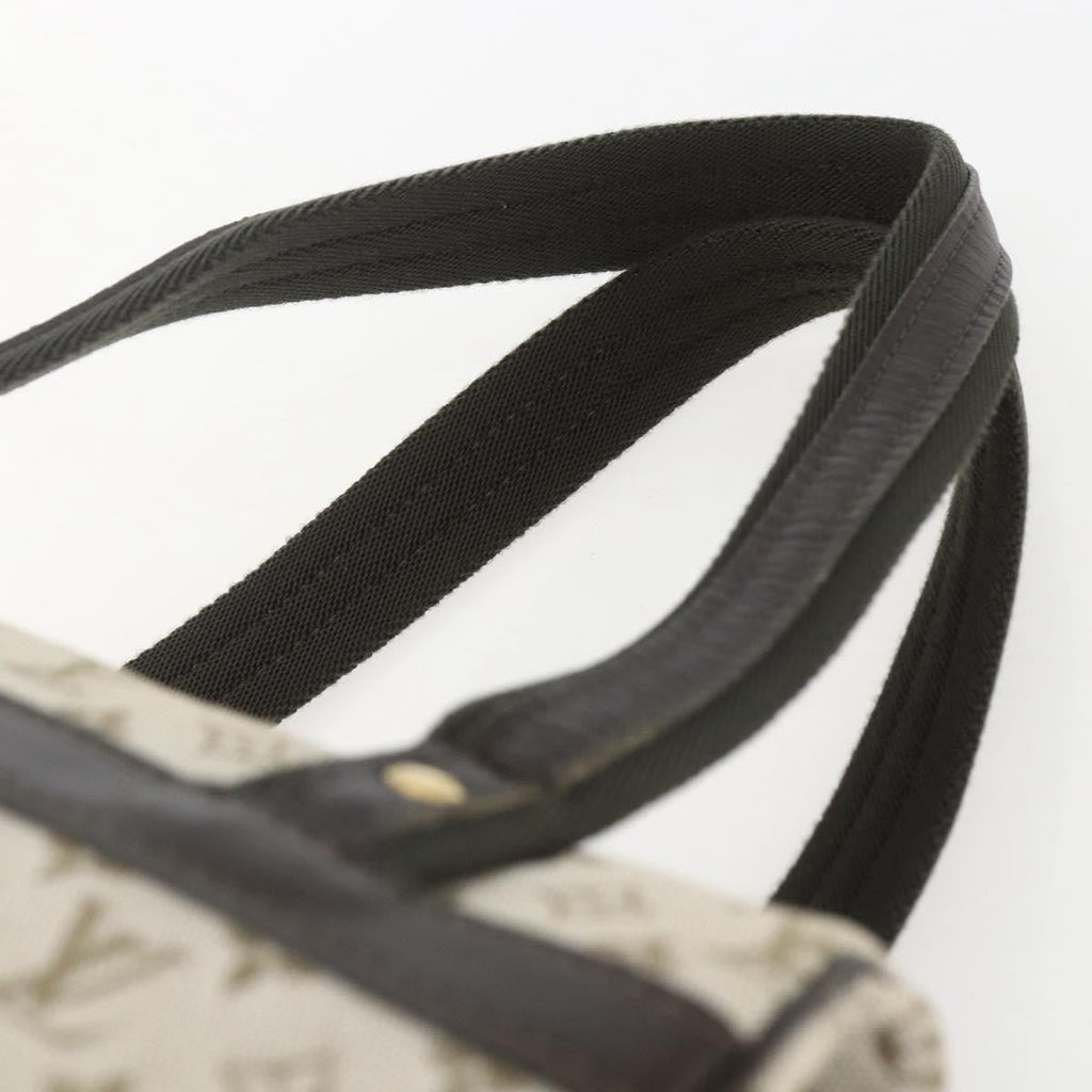 Louis Vuitton Josephine Handbag Mini Lin Khaki Canvas Handbag (Pre-Owned)