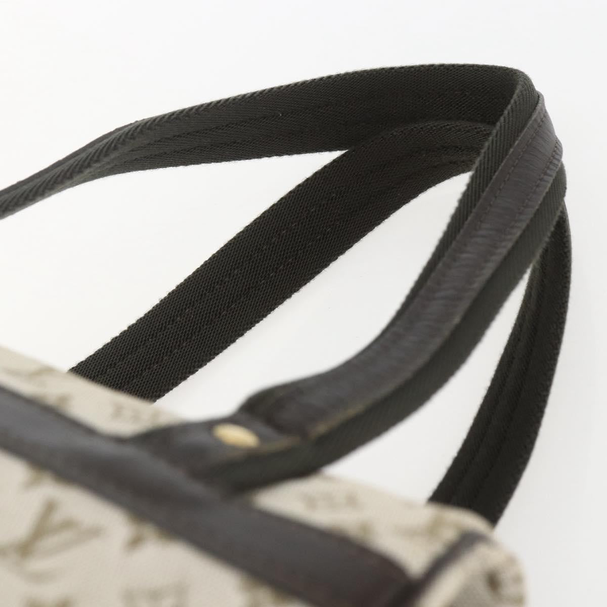 Louis Vuitton Josephine Handbag Mini Lin Khaki Canvas Handbag (Pre-Owned)
