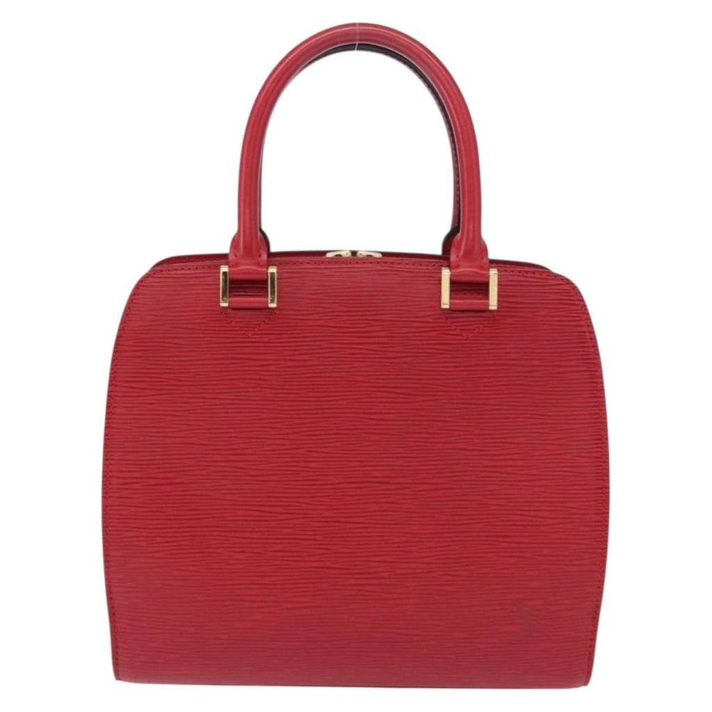 Louis Vuitton Pont Neuf Handbag Epi Leather Red Leather Handbag (Pre-Owned)