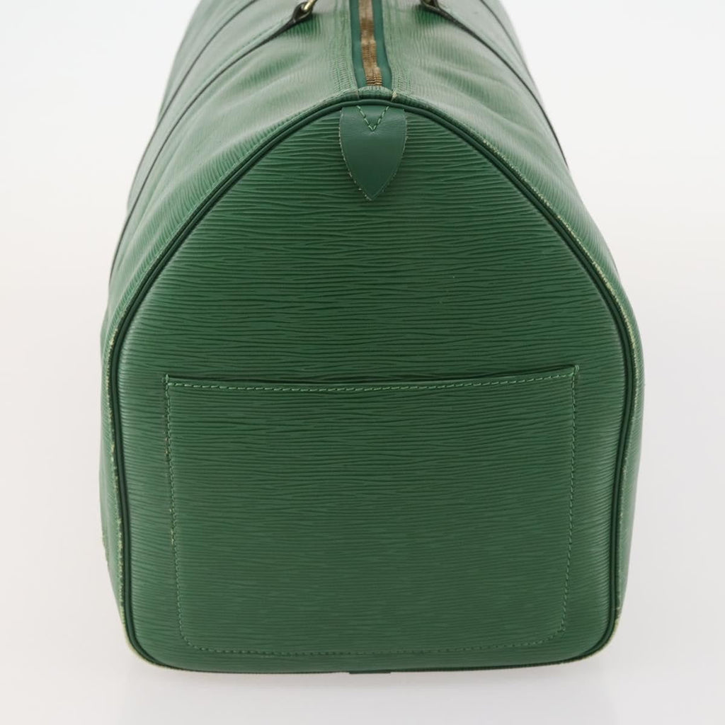 Louis Vuitton Keepall Bag Epi Leather Green Leather Travel Bag Bag (Pre-Owned)