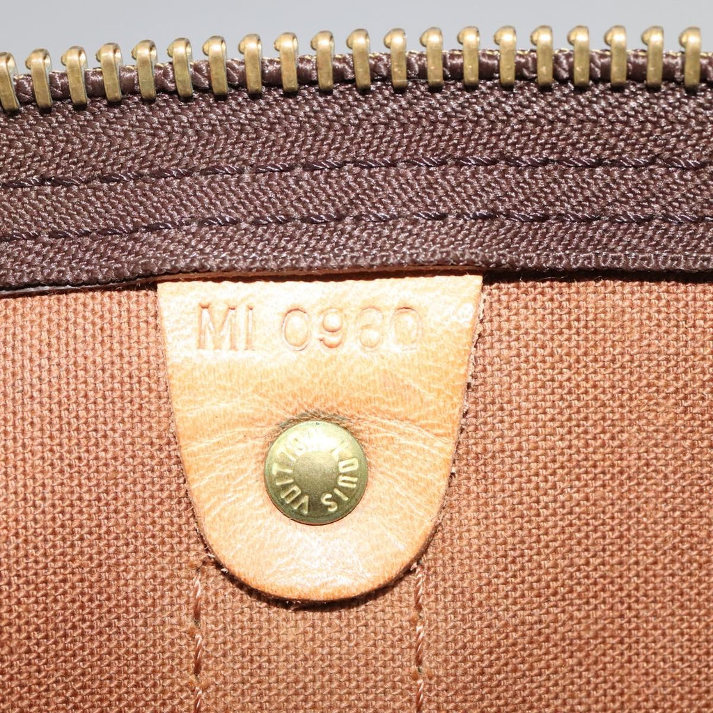 Louis Vuitton Keepall Bag Monogram Canvas Brown Canvas Travel Bag Bag (Pre-Owned)
