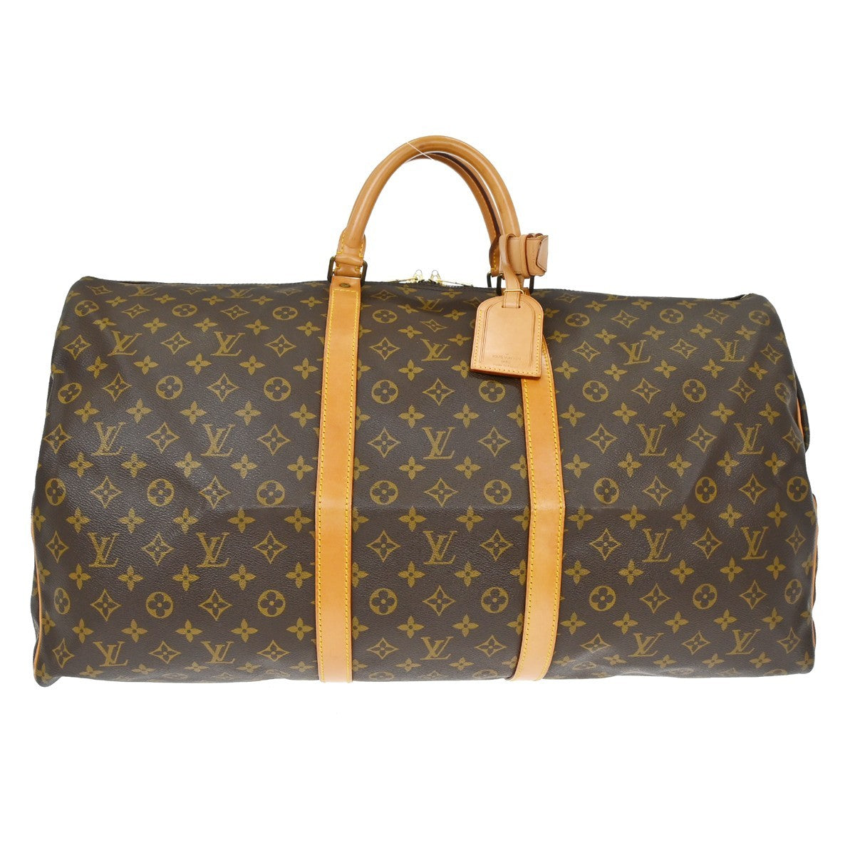 Louis Vuitton Keepall Bag Monogram Canvas Brown Canvas Travel Bag Bag (Pre-Owned)