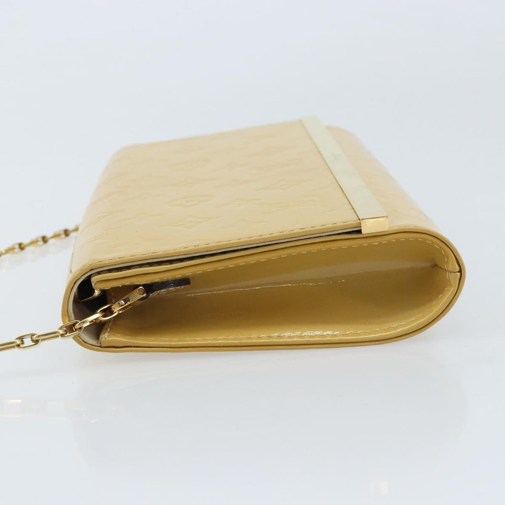 Louis Vuitton Ana Bag Monogram Vernis Yellow Patent_Leather Clutche & Pouche Bag (Pre-Owned)