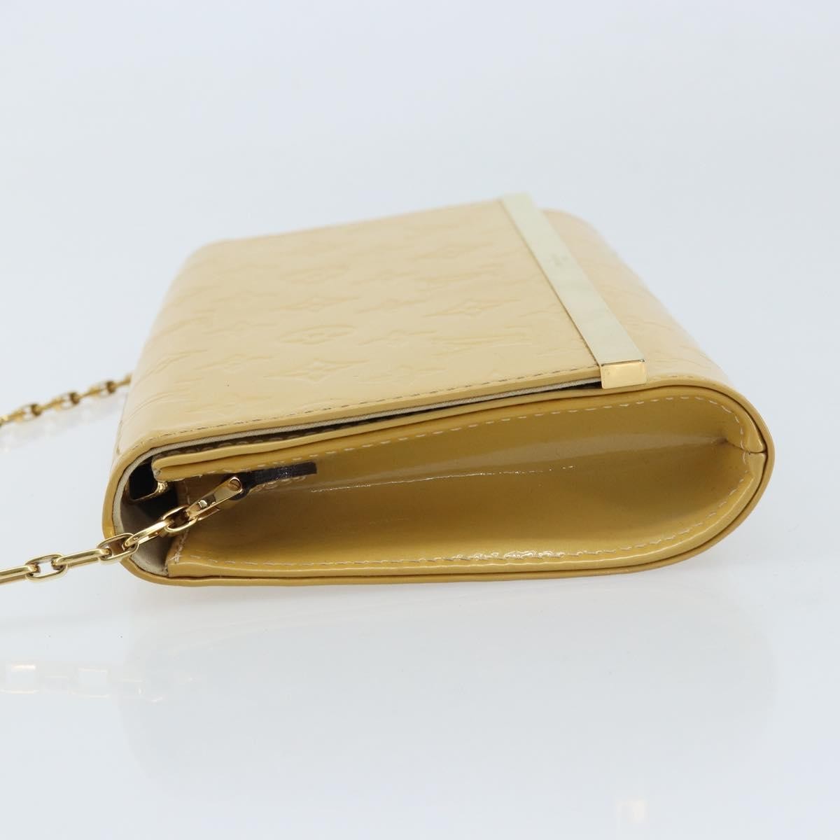 Louis Vuitton Ana Bag Monogram Vernis Yellow Patent_Leather Clutche & Pouche Bag (Pre-Owned)