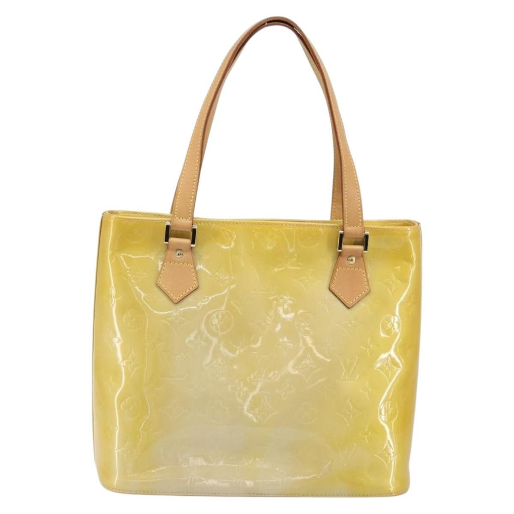 Louis Vuitton Houston Handbag Monogram Vernis Beige Patent_Leather Tote Bag Bag (Pre-Owned)