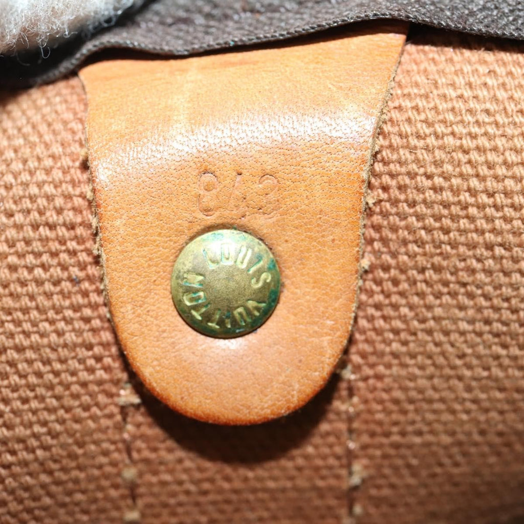 Louis Vuitton Keepall Bag Monogram Canvas Brown Canvas Travel Bag Bag (Pre-Owned)