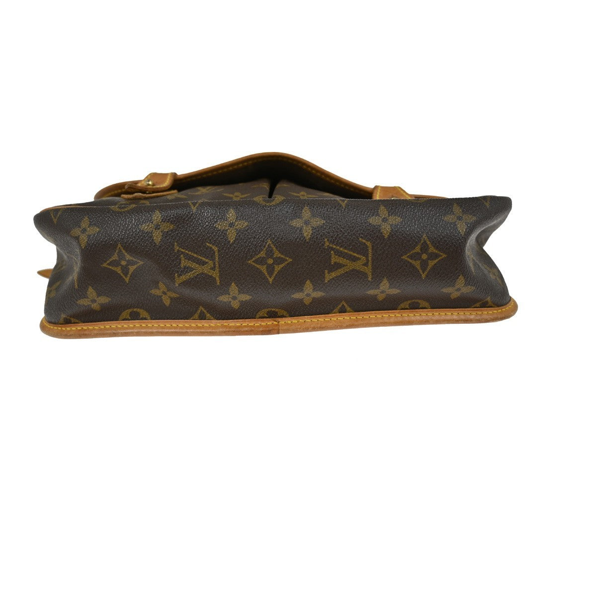 Louis Vuitton Sac Gibeciere Messenger Bag Monogram Canvas Brown Canvas Shoulder Bag Bag (Pre-Owned)