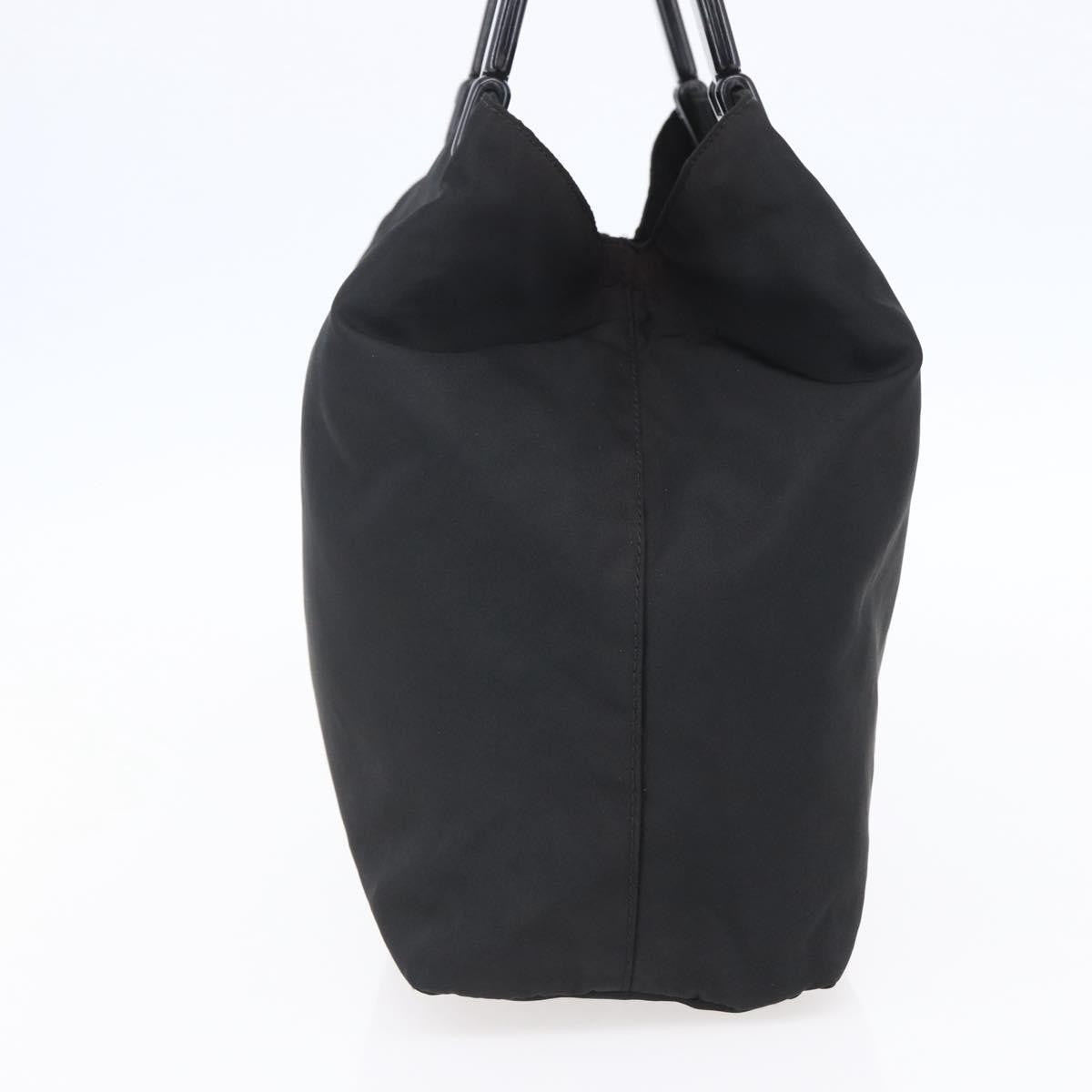 Prada Vintage Handbag Tessuto Black Nylon Handbag (Pre-Owned)
