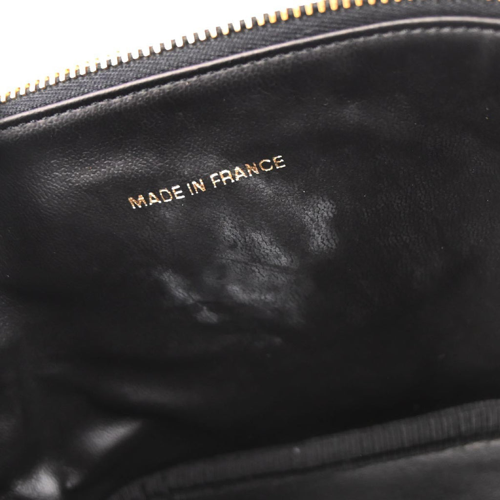 Chanel Vintage Timeless Cosmetic Case Caviar Black Leather Clutche & Pouche Bag (Pre-Owned)