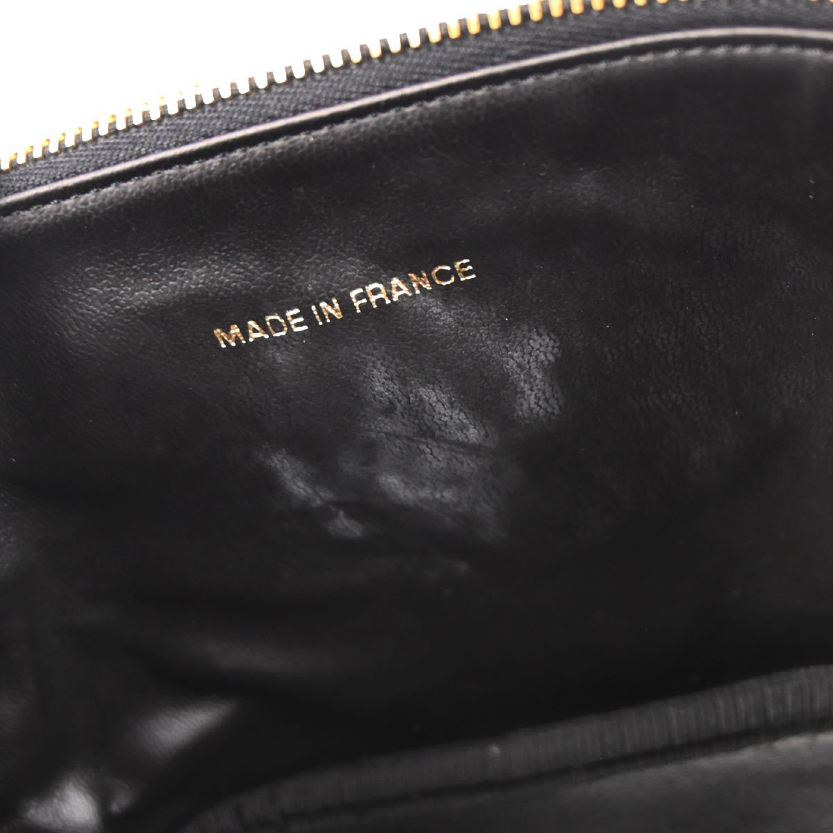 Chanel Vintage Timeless Cosmetic Case Caviar Black Leather Clutche & Pouche Bag (Pre-Owned)