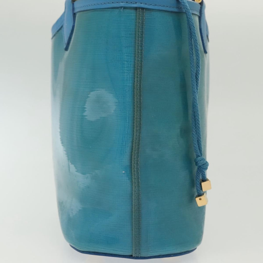 Louis Vuitton Plage Lagoon Bay Handbag Vinyl Epi Leather Blue Leather Bag (Pre-Owned)
