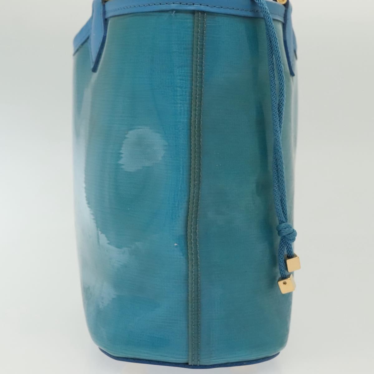 Louis Vuitton Plage Lagoon Bay Handbag Vinyl Epi Leather Blue Leather Bag (Pre-Owned)