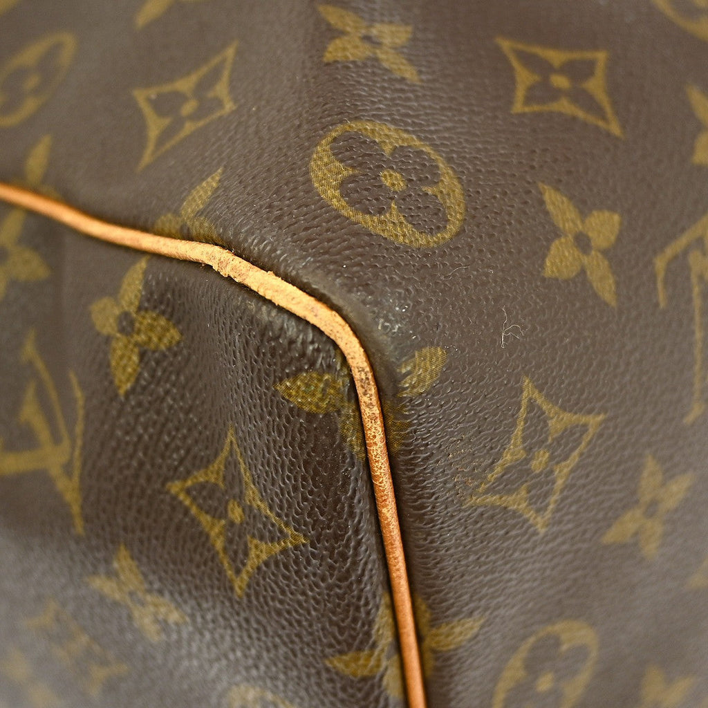 Louis Vuitton Keepall Bag Monogram Canvas Brown Canvas Travel Bag Bag (Pre-Owned)
