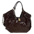 Louis Vuitton L Hobo Surya Leather Brown Patent_Leather Tote Bag Bag (Pre-Owned)