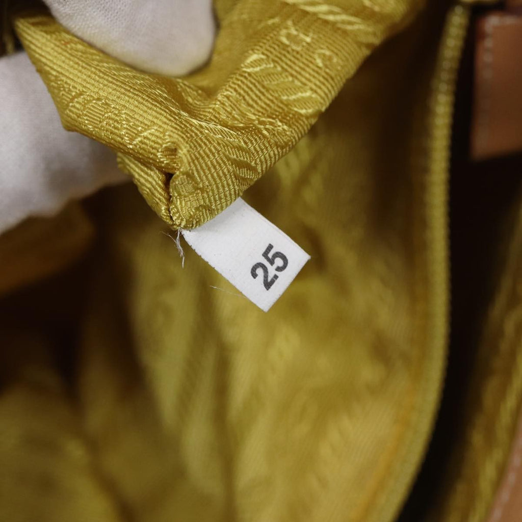 Prada Vintage Shoulder Bag Tessuto Yellow Nylon Shoulder Bag Bag (Pre-Owned)