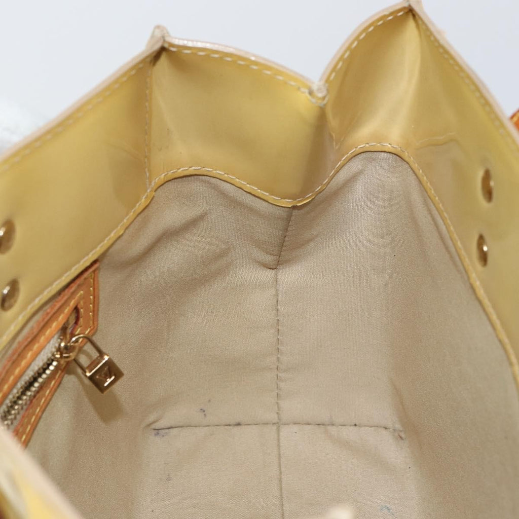 Louis Vuitton Reade Handbag Monogram Vernis Beige Patent_Leather Bag (Pre-Owned)