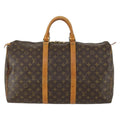 Louis Vuitton Keepall Bag Monogram Canvas Brown Canvas Travel Bag Bag (Pre-Owned)