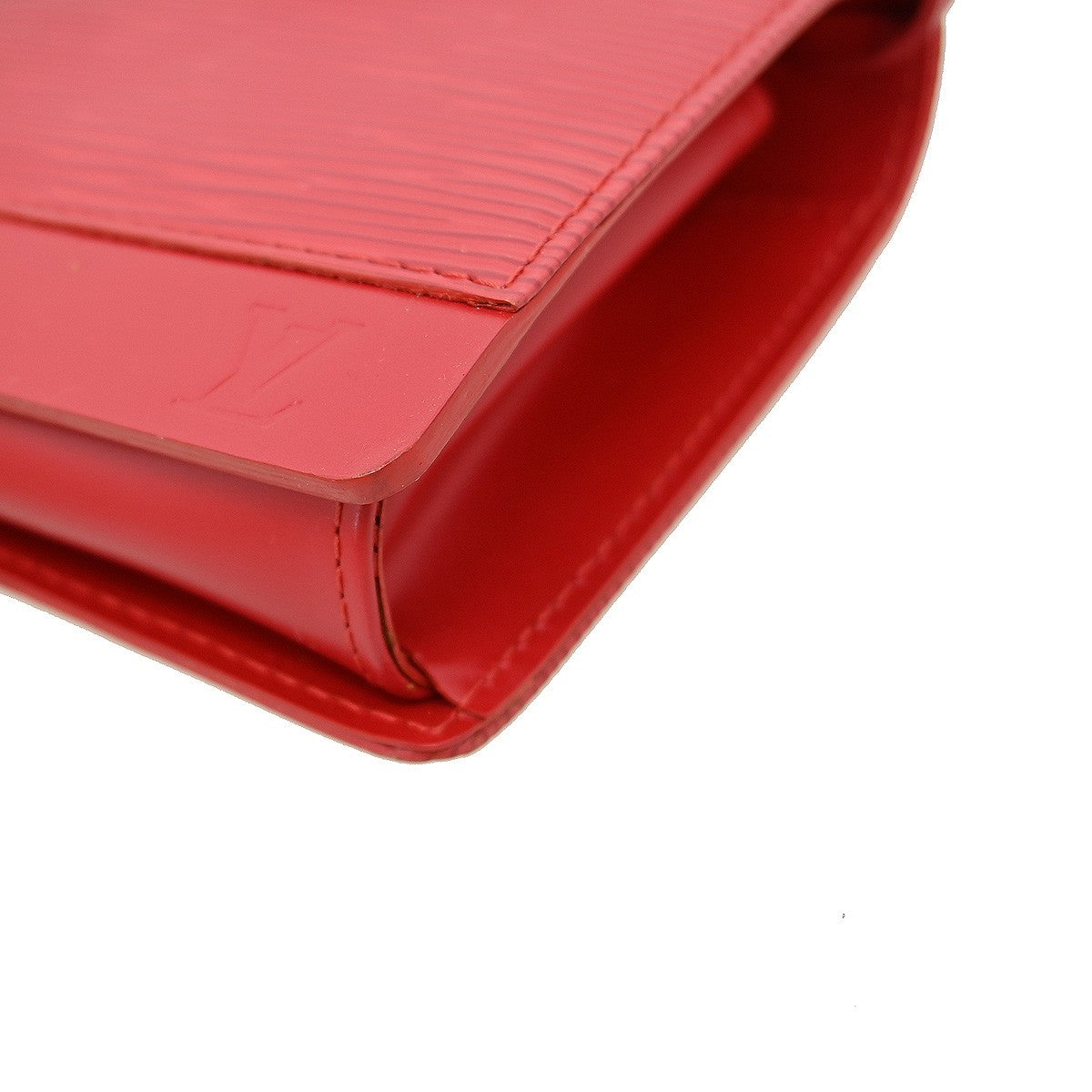 Louis Vuitton Honfleur Handbag Epi Leather Red Leather Shoulder Bag Bag (Pre-Owned)