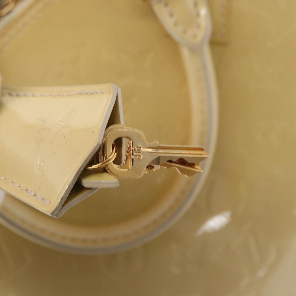 Louis Vuitton Alma Handbag Patent Leather Beige Patent_Leather Handbag (Pre-Owned)