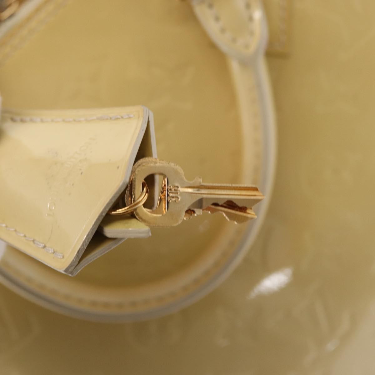 Louis Vuitton Alma Handbag Patent Leather Beige Patent_Leather Handbag (Pre-Owned)