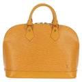 Louis Vuitton Alma Handbag Epi Leather Yellow Leather Handbag (Pre-Owned)