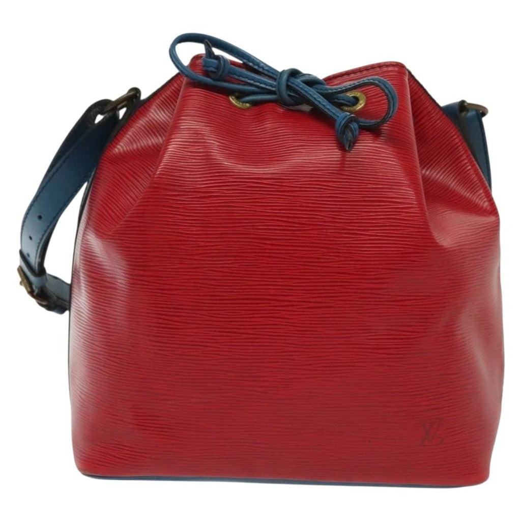 Louis Vuitton Petit Noe Handbag Epi Leather Red Leather Shoulder Bag Bag (Pre-Owned)