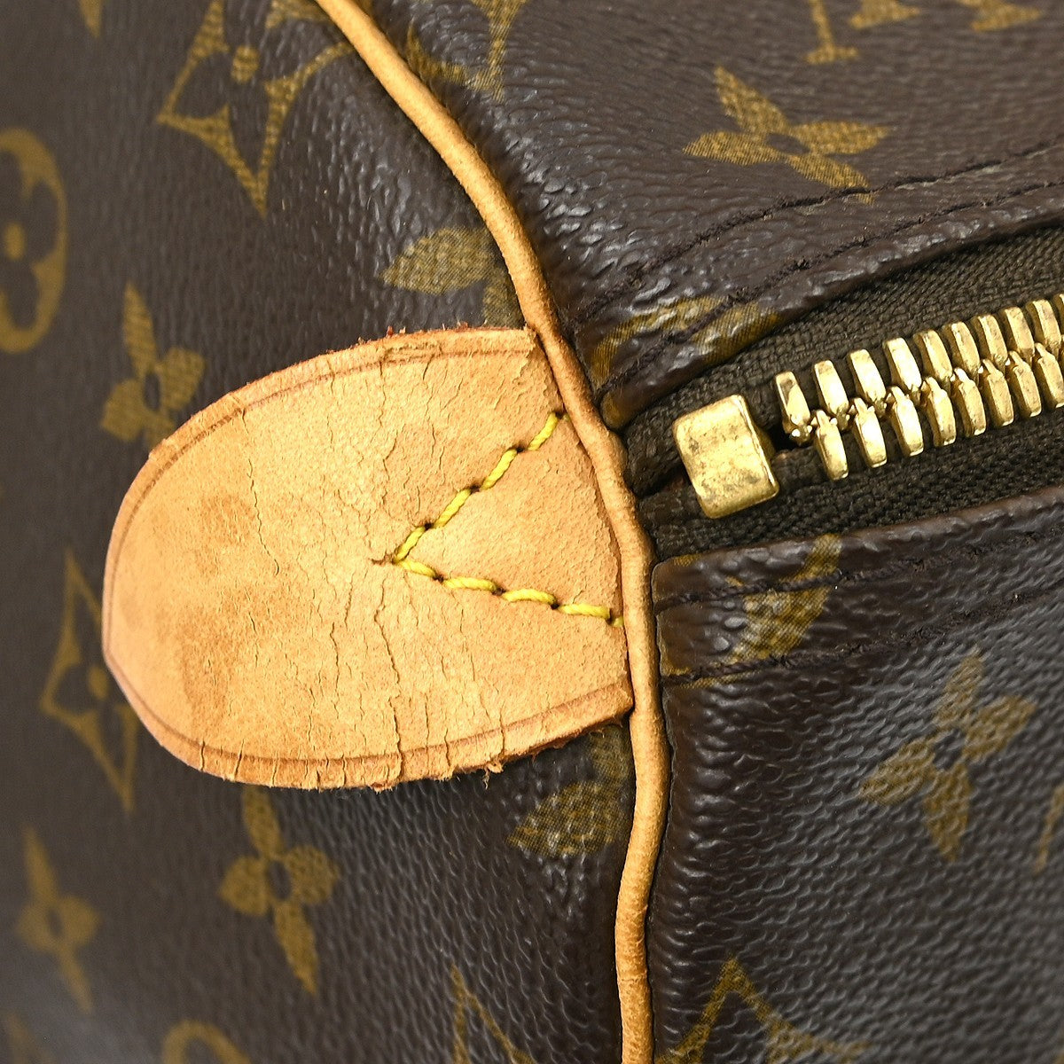 Louis Vuitton Keepall Bag Monogram Canvas Brown Canvas Travel Bag Bag (Pre-Owned)
