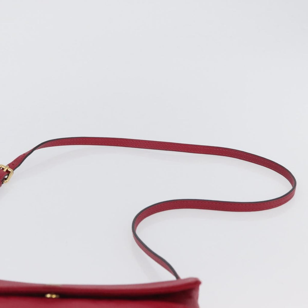 Louis Vuitton Twice Handbag Monogram Empreinte Leather Burgundy Leather Shoulder Bag Bag (Pre-Owned)