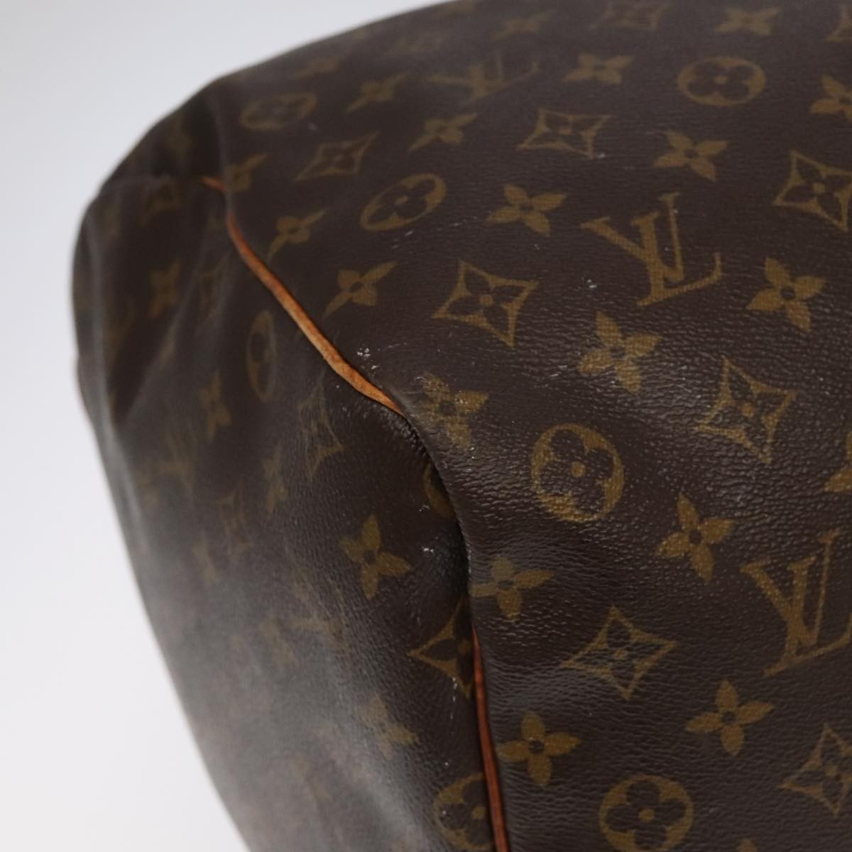 Louis Vuitton Keepall Bag Monogram Canvas Brown Canvas Travel Bag Bag (Pre-Owned)